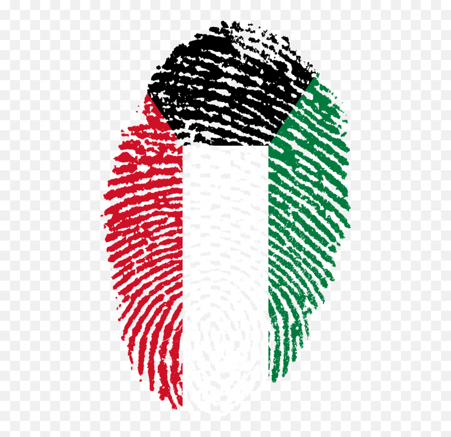 Thumb Print Clip Art - Kuwait Flag Fingerprint Png,Thumb Print Png