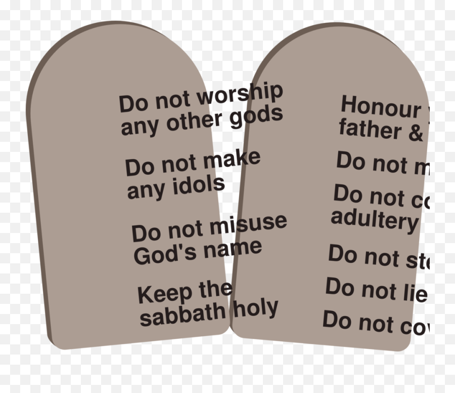 Download Ten Commandments - Clip Art Png Image With No Tan,Ten Commandments Png