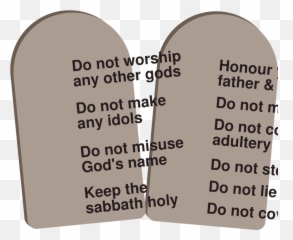 Download Ten Commandments - Clip Art Png Image With No Tan,Ten Commandments Png
