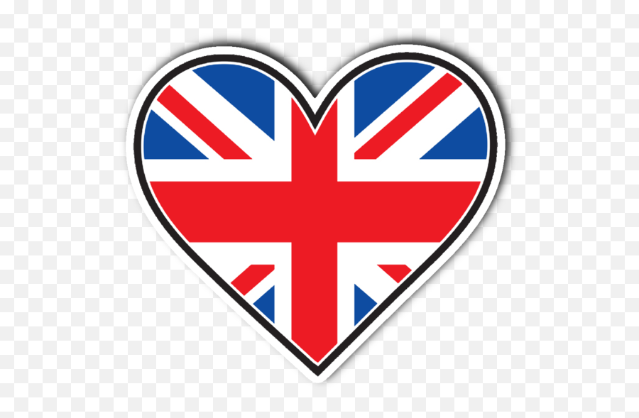 Download Hd British Flag Union Jack - British Flag Heart Png,British Flag Png