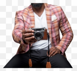 Man Seated With Camera Transparent - Photography png