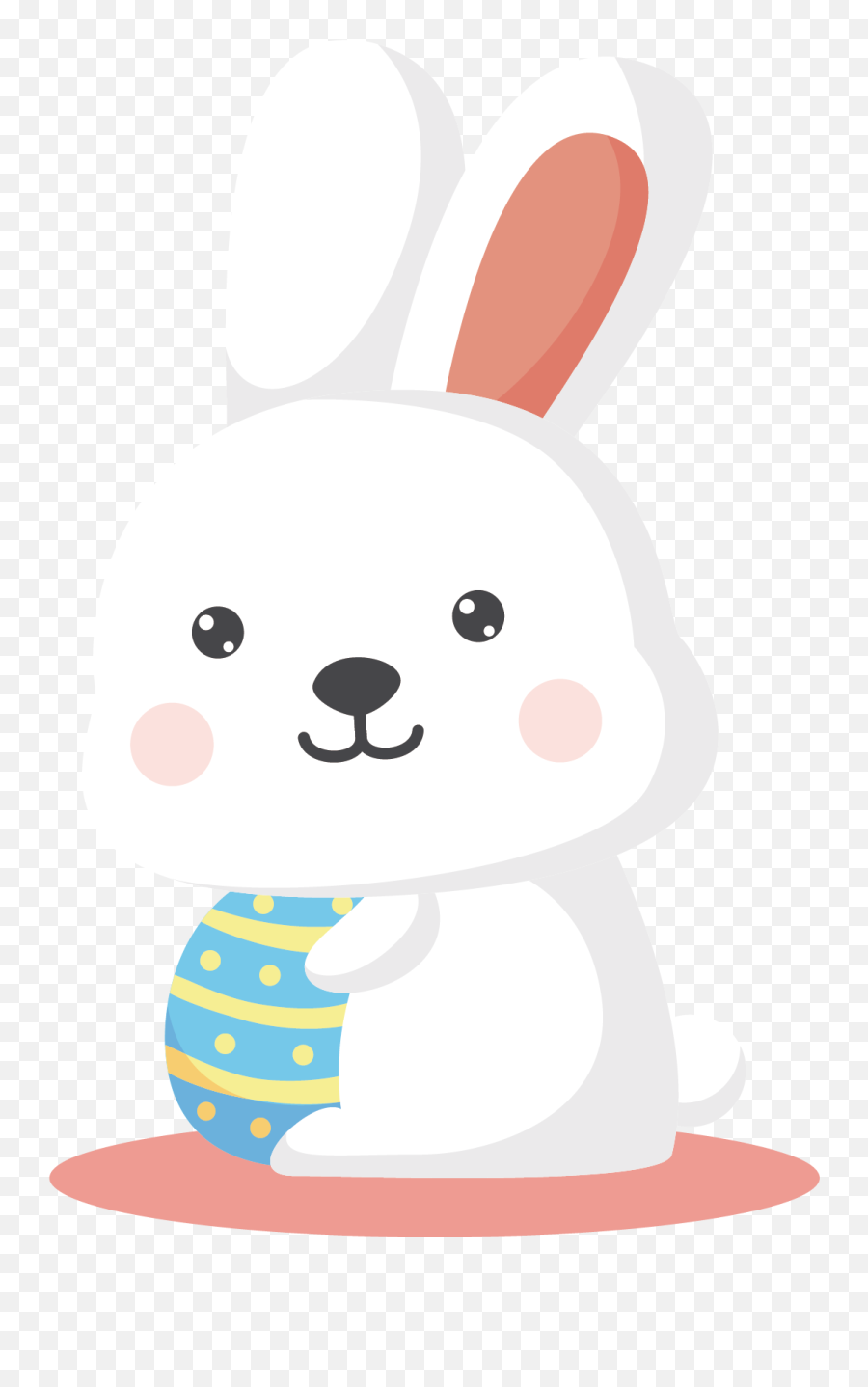 Easter Bunny Rabbit Cartoon - Easter Bunny Vector Png,White Bunny Png