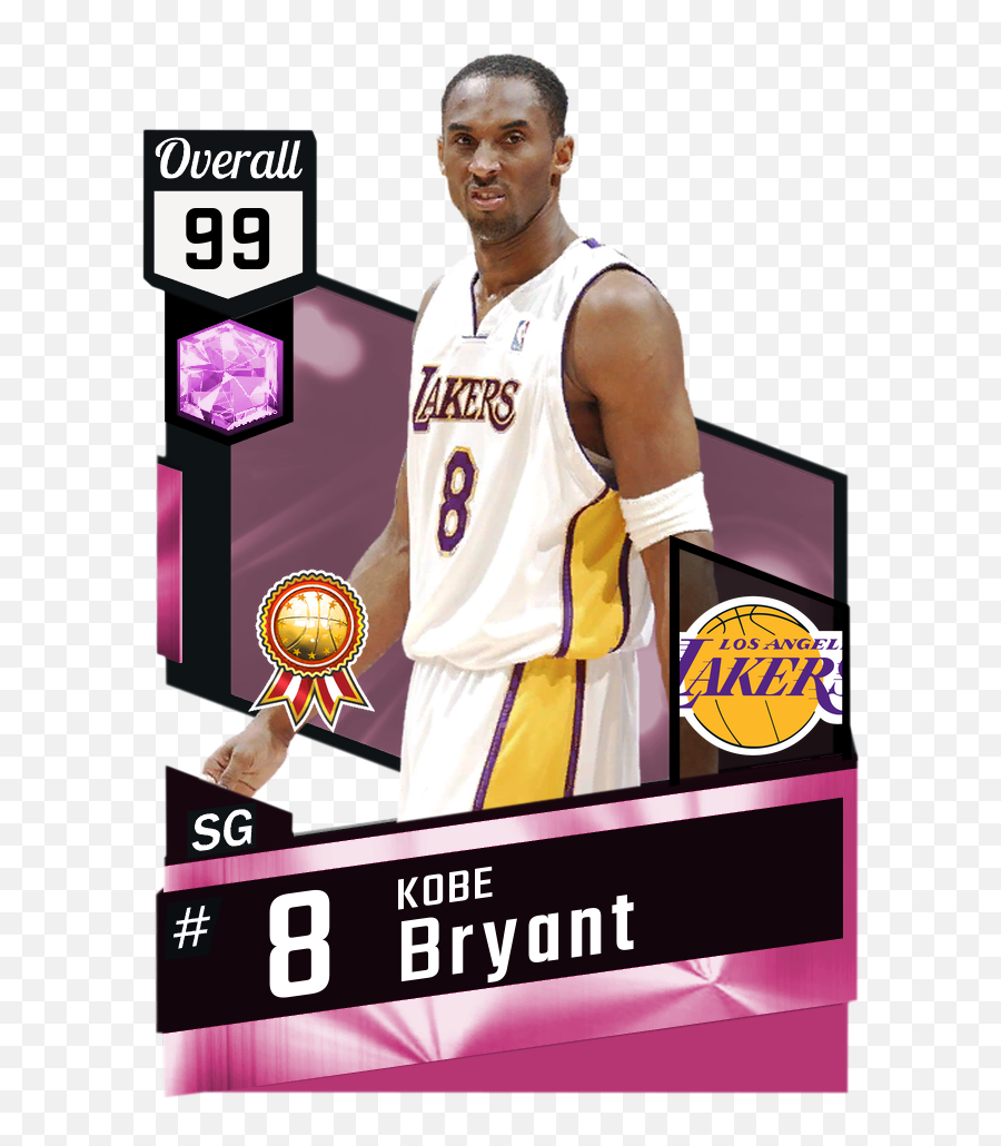 Basketball Cards Transparent Png - Kobe Bryant 2k Card,Dwyane Wade Png