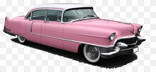Pink Cadillac Transparent Png Clipart - Antique Car,Cadillac Png