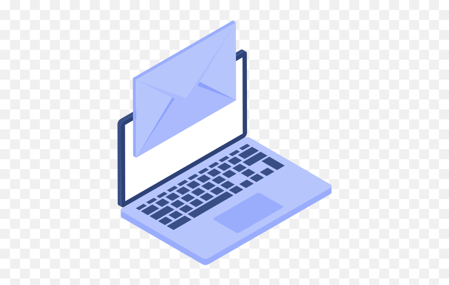 Laptop Computer Envelope Free Icon - Email Icons With Laptop Png,Laptop Icon Png