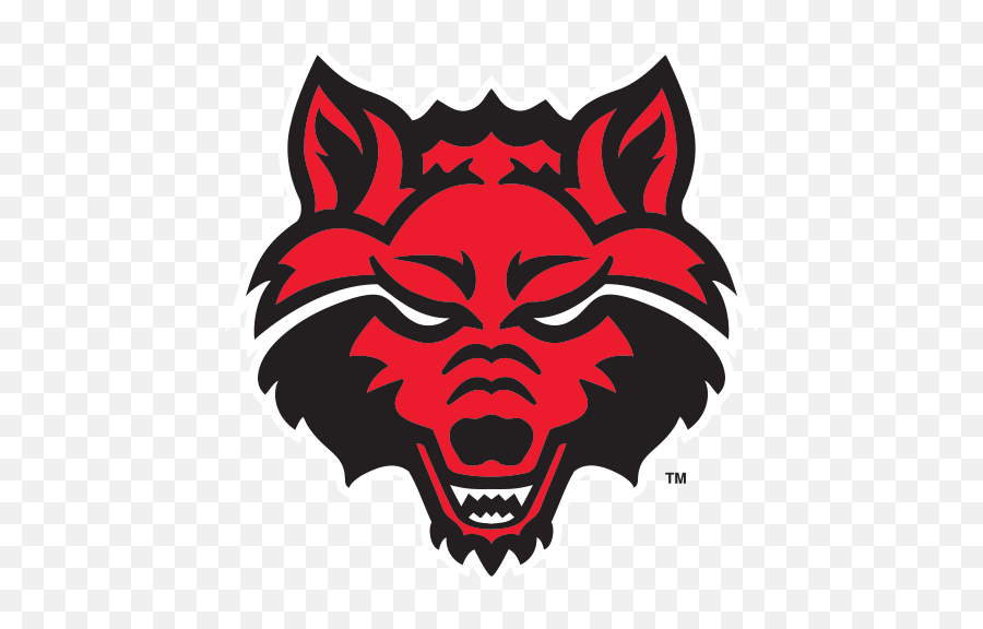Wolf Head Logo Png Image - Arkansas State University Red Wolves,Wolf Head Png