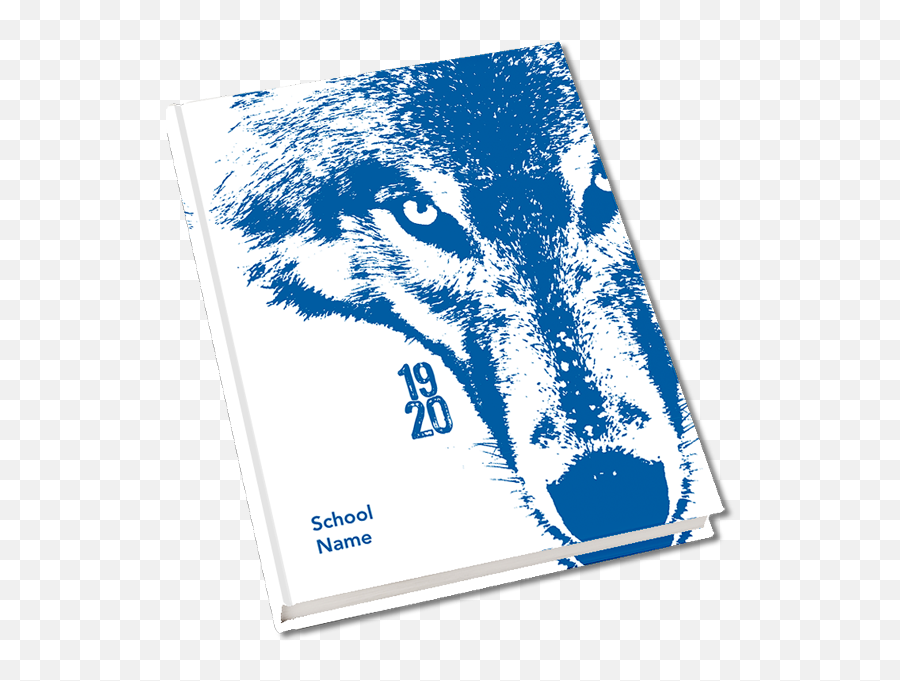 Wolf Mascot Yearbook Cover - Yearbook Cover Ideas Wolf Png,Wolf Mascot Logo
