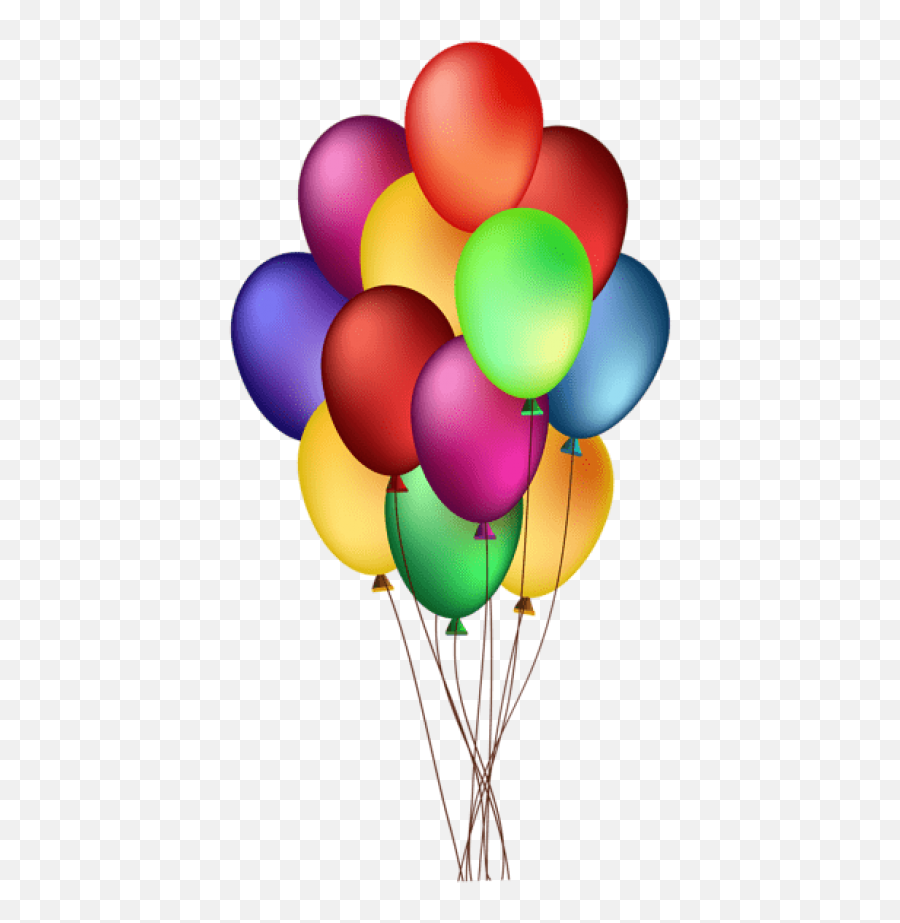 Colorful Balloons Png - Bunch Of Balloons Clipart,Birthday Balloons Png