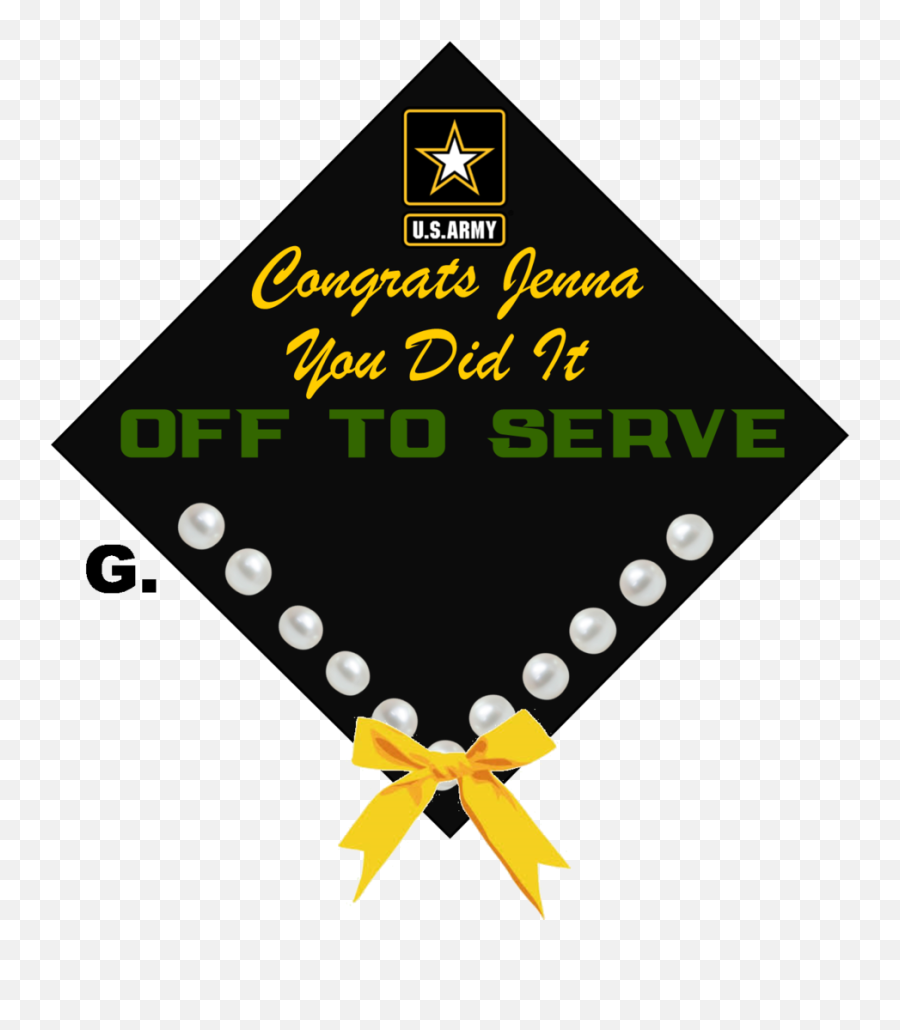 Graduation Cap Topper With Tee - Us Army Transparent Us Army Png,Us Army Png