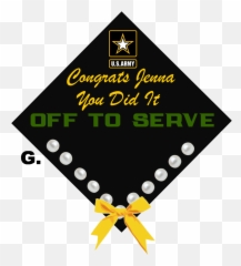 Graduation Cap Topper With Tee - Us Army Transparent Us Army Png,Us Army Png