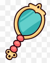 Princess Hand Mirror Colorful Icon Stroke - Transparent Png Espejo De Mano Princesa Colorear,Hand Mirror Png