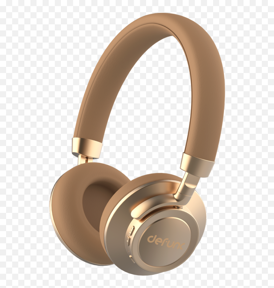 Bt Headphone Plus - Defunc Gold Headphones Png,Headphone Transparent
