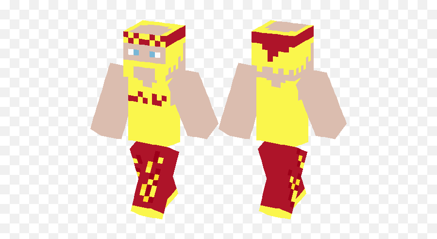 Hulk Hogan Wwe Minecraft Skin Hub - Fnaf 4 Nightmare Freddy Minecraft Skin Png,Hulk Hogan Png