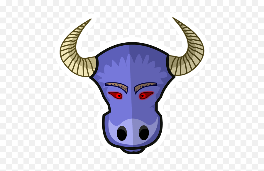 Minotaur Sticker - Just Stickers 11 12 Of A Circle Png,Minotaur Png