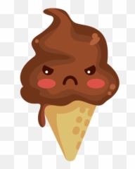 Flat Kawaii Icecream - Transparent PNG u0026 SVG vector file Kawaii Ice Cream