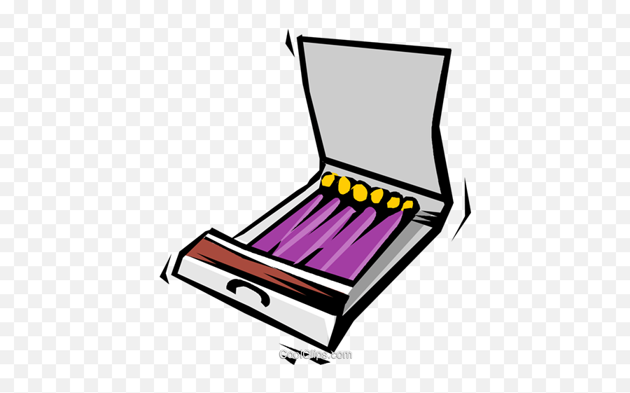 Book Of Matches Royalty Free Vector Clip Art Illustration - Horizontal Png,Matches Png