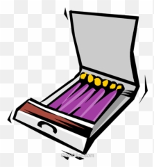 Book Of Matches Royalty Free Vector Clip Art Illustration - Horizontal Png,Matches Png