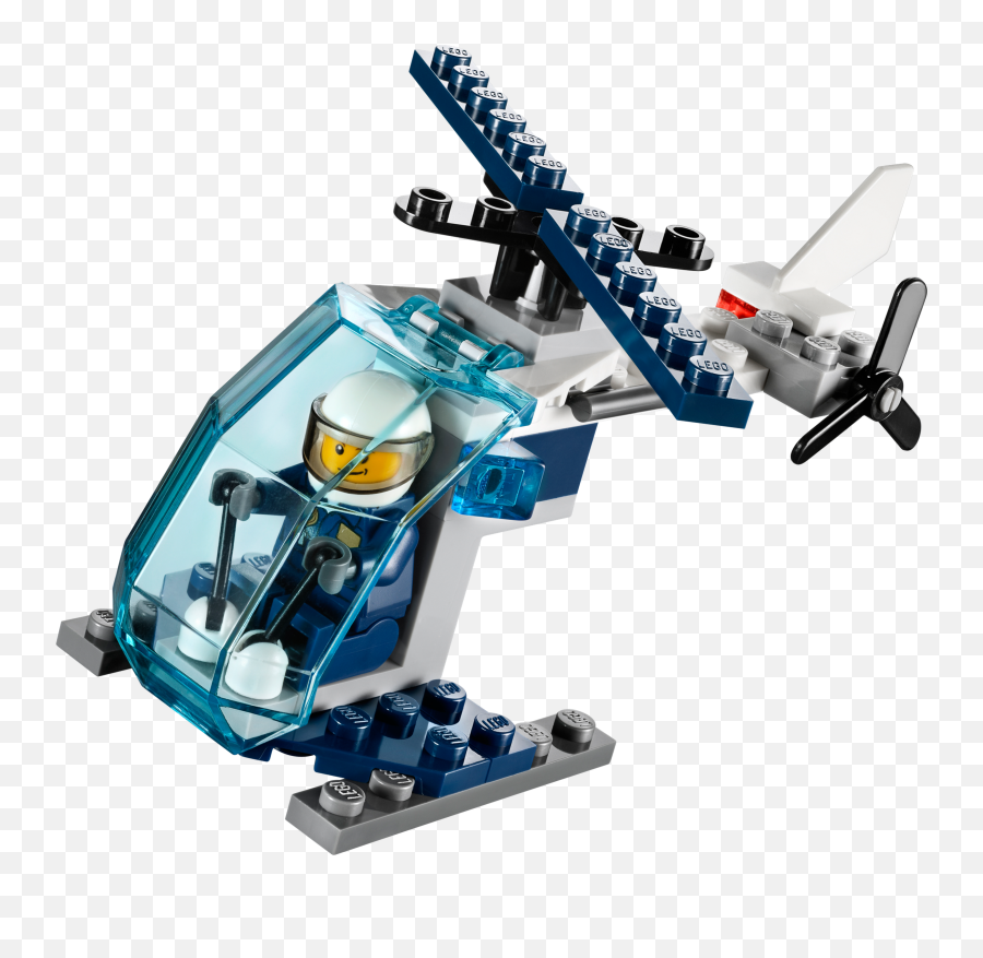 Police Helicopter - Lego City Helicopter Polybag Png Police Helicoptere Lego City,Police Helicopter Png