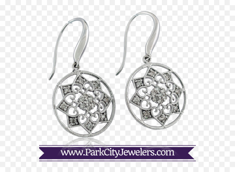 Mandala Diamond Snowflake Earrings - Jewellery Png,Diamonds Falling Png