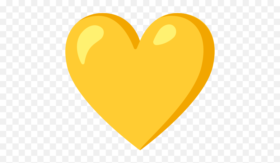 Yellow Heart Emoji - Coração Amarelo Png,Yellow Heart Emoji Png