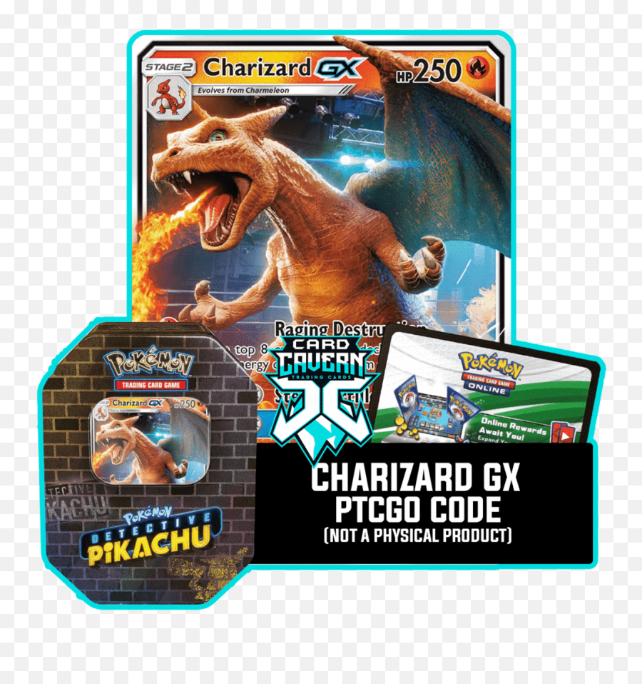 Charizard Gx Sm195 Ptcgo Code - Charizard Gx Detective Pikachu Png,Charmeleon Png