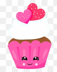 Chocolate Heart Cupcake Kawaii Decoden Dealer - Transparent png