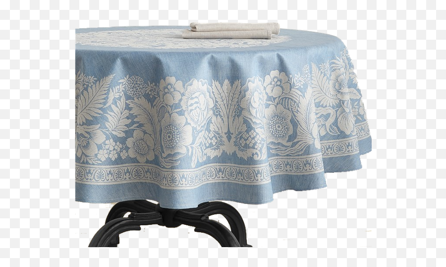 Vintage Floral Jacquard Tablecloth Round 70 - Patterned Floral Round Tablecloth Png,Vintage Floral Png