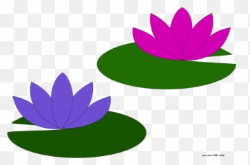 Lily Pad Flower Clipart - Water Lily Lily Pad Clip Art Png,Lily Pad Png