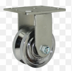 Forged Steel Track Caster - V Groove Wheel png