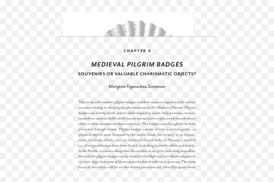 Pdf Medieval Pilgrim Badges Souvenirs Or Valuable - Document Png,Pilgrim Hat Icon
