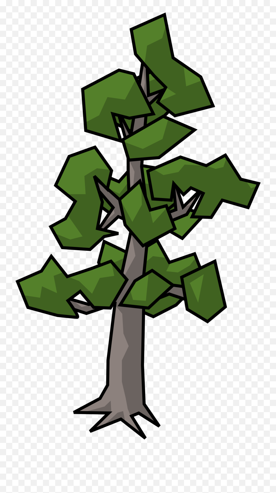 Scots Pine Tree - Tree Branch Cell Shading Clipart Full Scots Pine Clip Art Png,Pine Branch Png