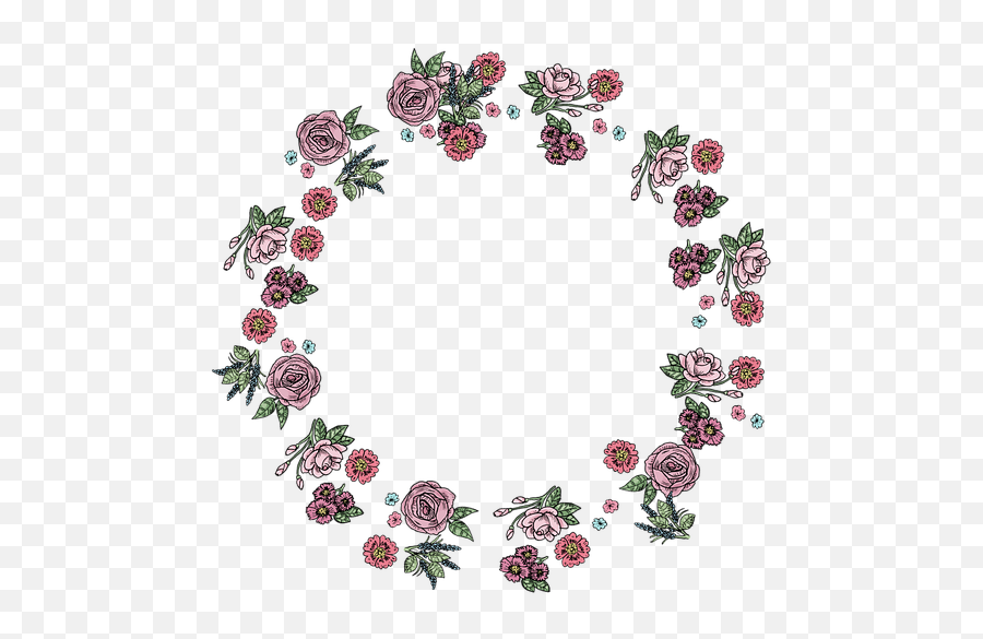 Floral Flower Frame - Free Image On Pixabay Empty Frame Round Flowers Png,Flower Frame Transparent