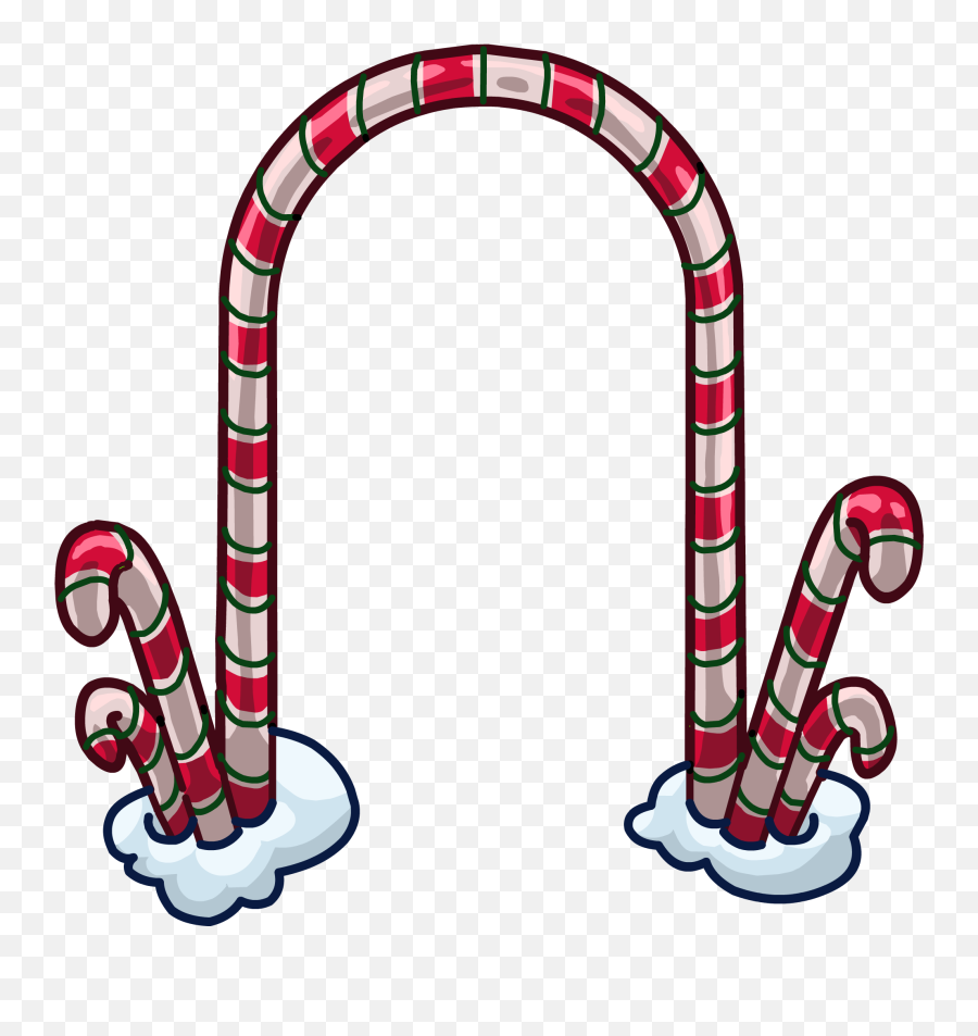 Club Penguin Wiki - Candy Cane Arch Png Transparent Candy Cane Arch Png,Candycane Png