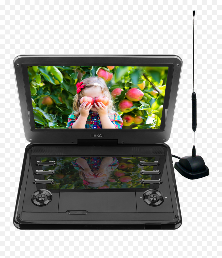 D12hbdt 12inch Portable Dvd Player With Built - In Tv Tuner Hkceucom Portable Dvd Tv Player Png,Dvd Png