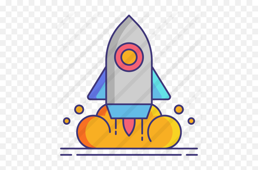 Rocket - Vertical Png,Rocket Flat Icon