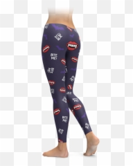 Vampire Teeth Leggings U2013 Brave New Look - Yoga Pants Monarch Png,Vampire Teeth Png