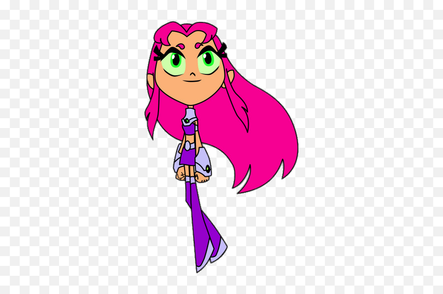 Teen Titans Go Starfire Long Hair Png Image Transparent