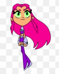 Teen Titans Go Starfire Long Hair Png Image