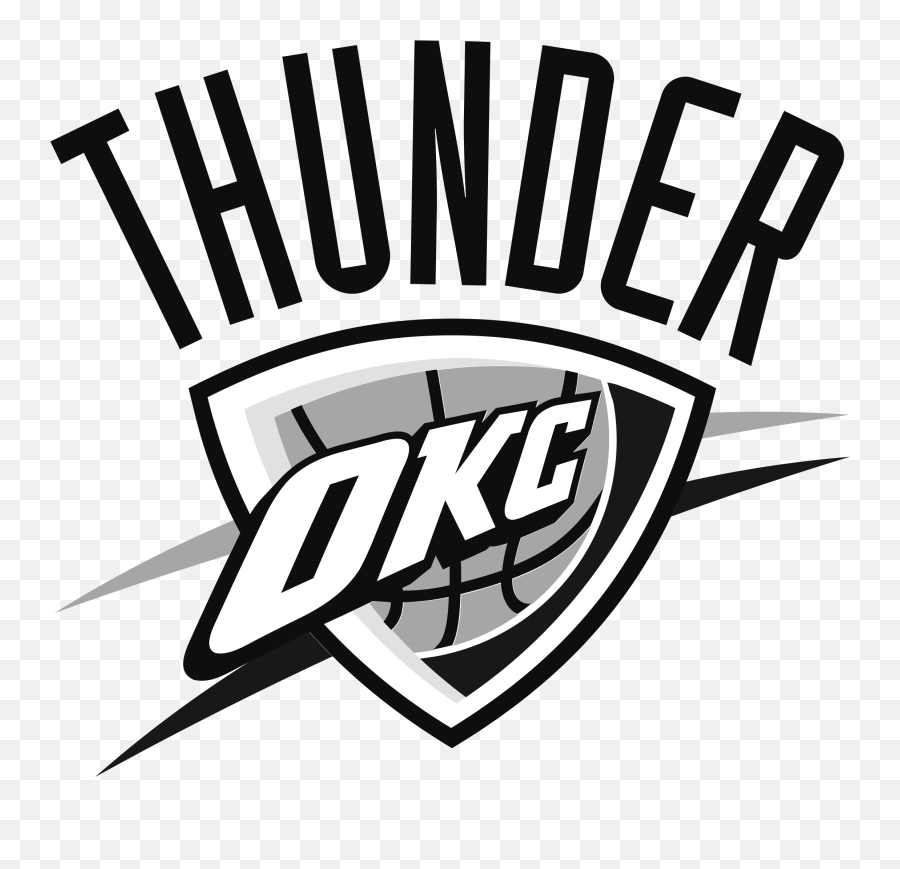 Oklahoma City Thunder Logo Png Transparent U0026 Svg Vector - Black Oklahoma City Thunder Logo,Golden State Warriors Logo Black And White
