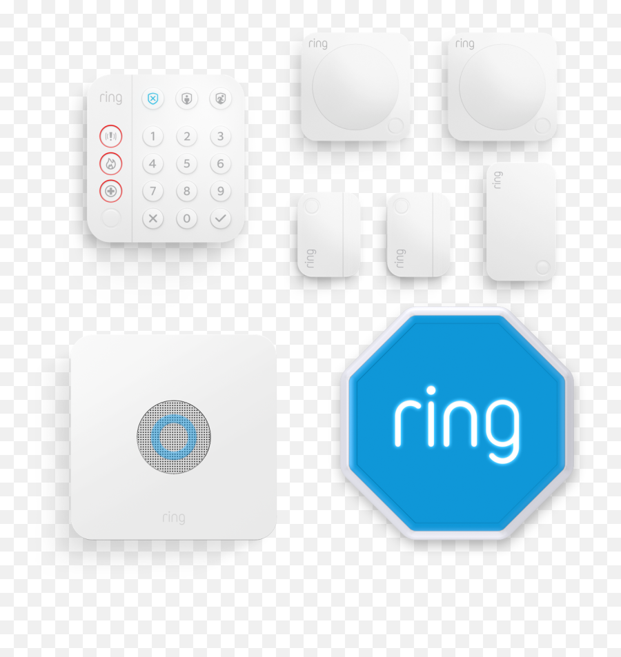 Alarm Siren Kit 8 Piece U2013 Ring - Dot Png,Siri Icon Ios 8
