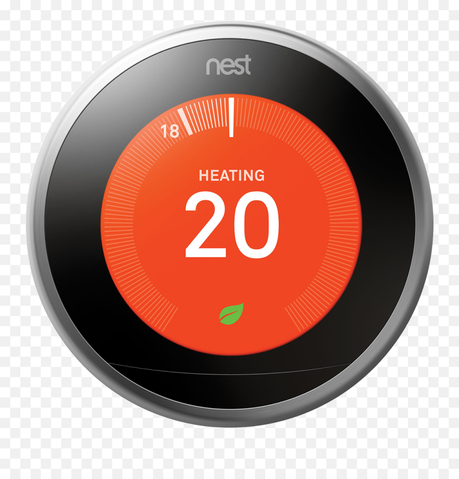 Google Nest 3rd Generation Learning Thermostat - Google Learning Thermostat Png,Vivint Thermostat Battery Icon