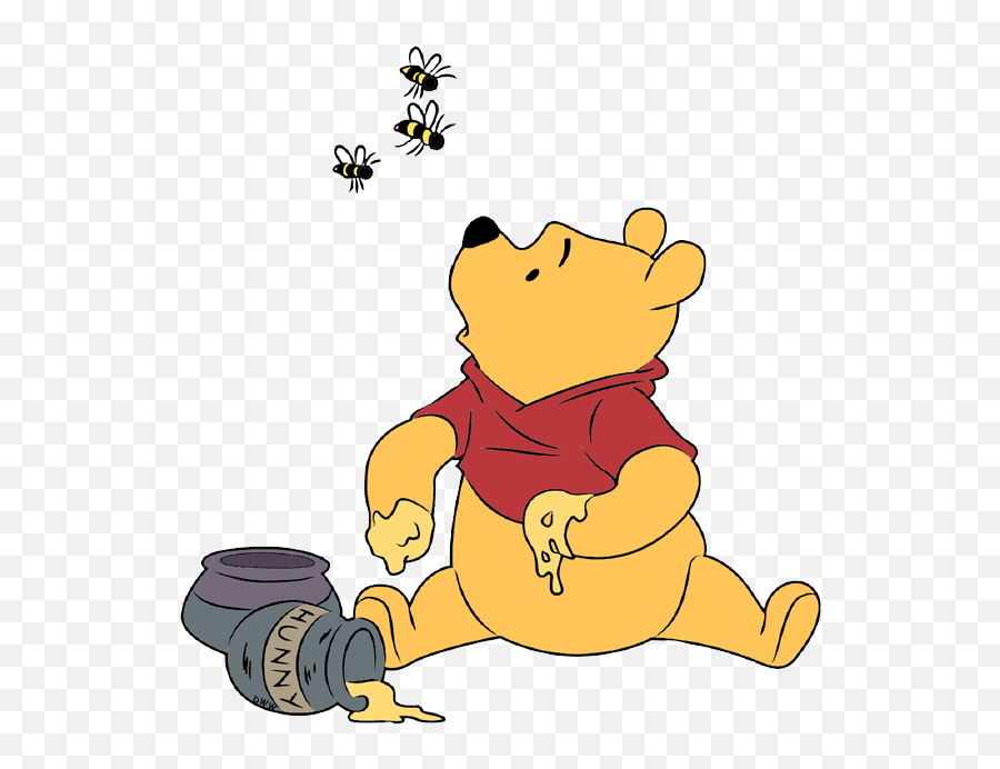 Download Vector Library Clip Art Disney Galore Resting Chin - Winnie The Pooh Sitting Down Png,Pooh Png