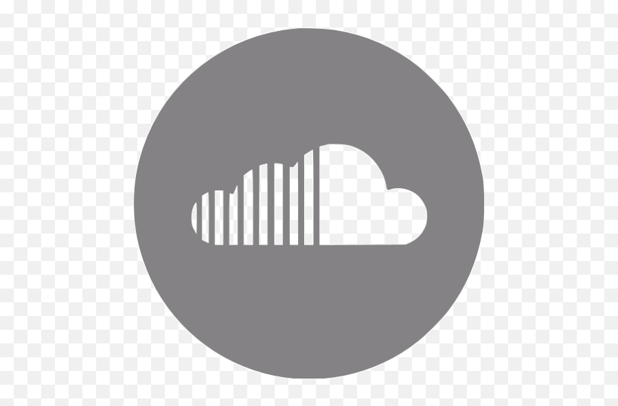 Gray Soundcloud 4 Icon - Soundcloud Logo Transparent Background Png,Soundcloud Icon Transparent