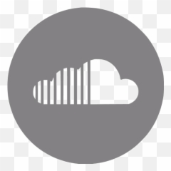Gray Soundcloud 4 Icon - Logo Transparent Background png