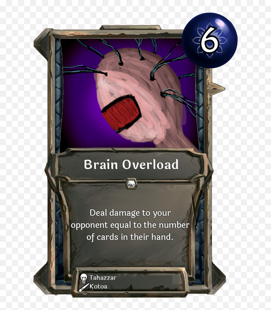 Card Brain Overload Collectivecg - Plot Armor Card Png,Round Caltrops Icon