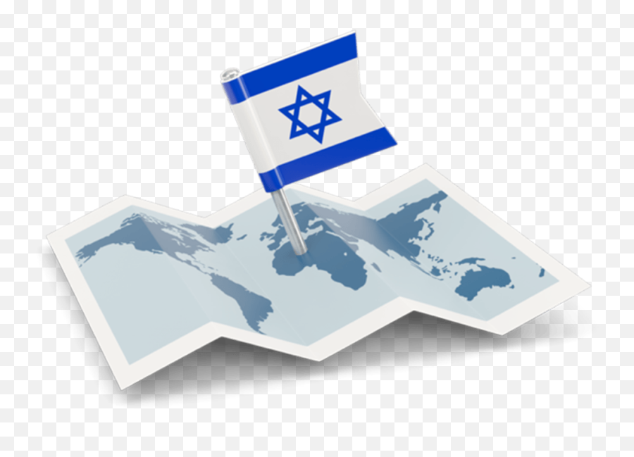 Flag Pin With Map - Libya Map And Flag Png,Israel Png