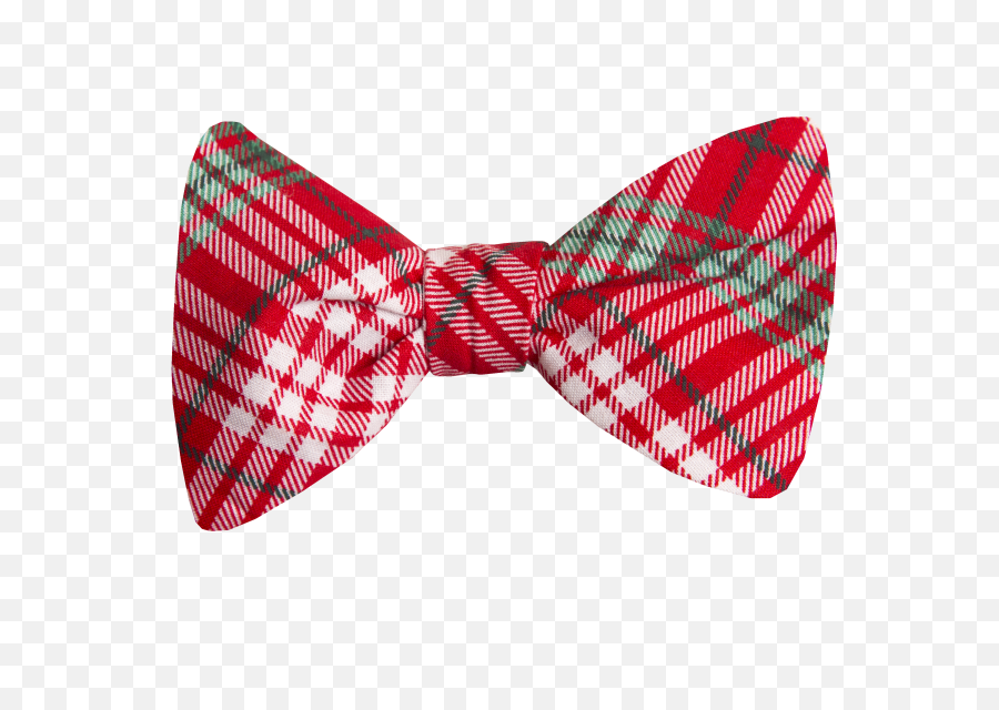 Plaid Christmas Adult Bow Tie Png Red