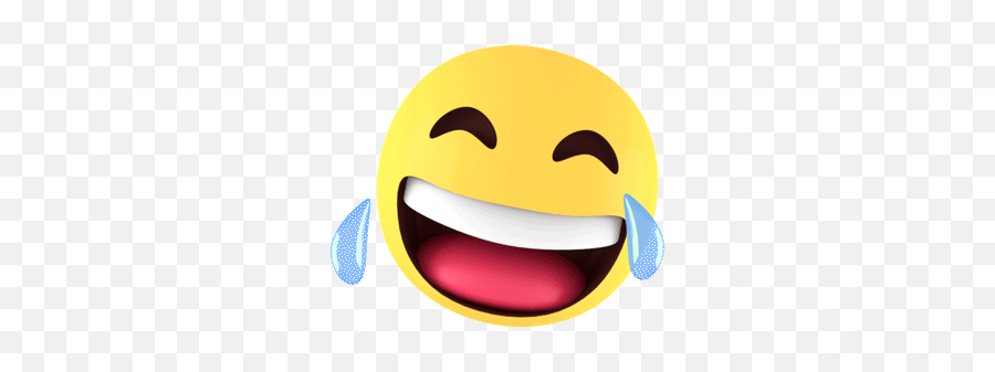 Tears Of Joy Sticker Gif - Laughing Emoji Gif Transparent Png,Laughing Emoji Transparent