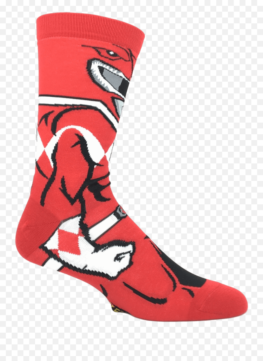 Power Rangers Red Ranger 360 Socks - Sock Png,Red Ranger Png
