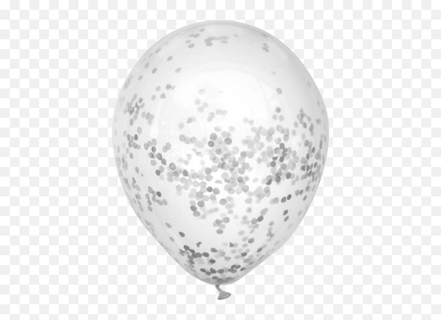 Silver Confetti Balloon Png